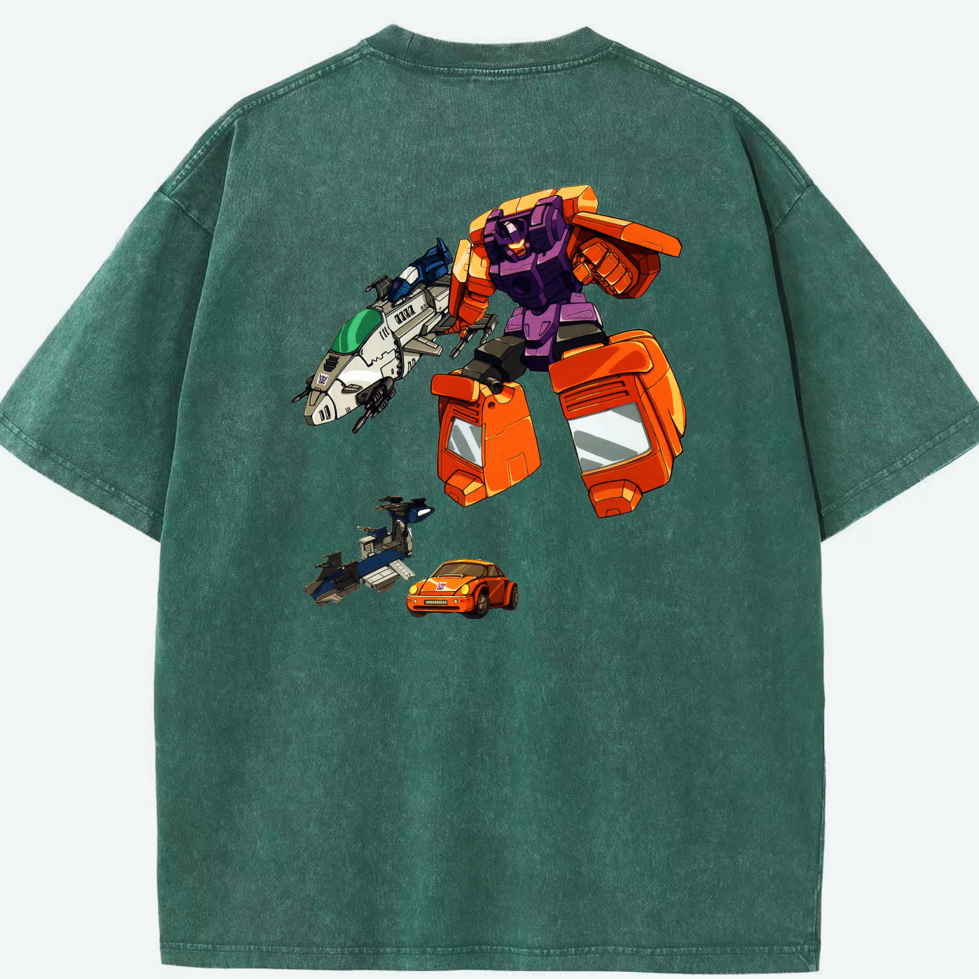 （画像用）  綿100% ヴィンテージ風 半袖Tシャツ（背面プリント）